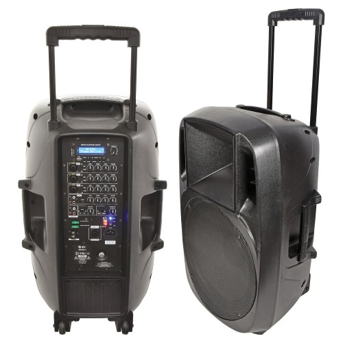 QTX Mixcab-15 Portable Mixer PA, 4 Channel Mixer c/w FX